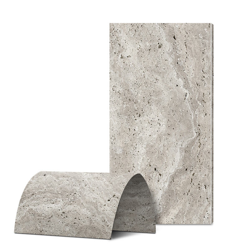 3D Travertine Stone Radiance Gray