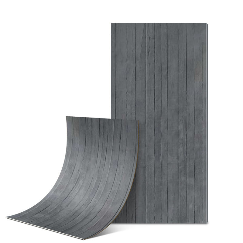 Flexible Ceramic Tile Aggregate Wood Dark Grey