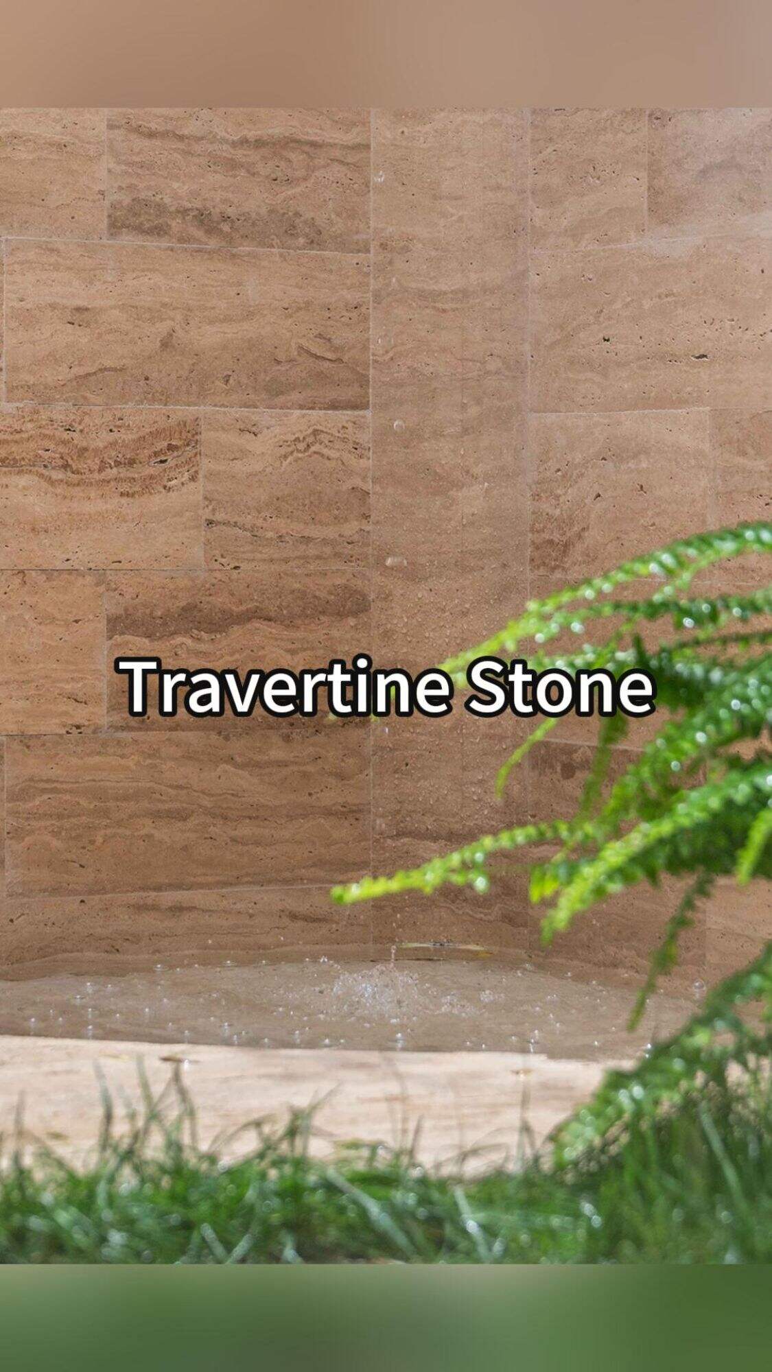 Recommended by 100 designers-3D Travertine Stone