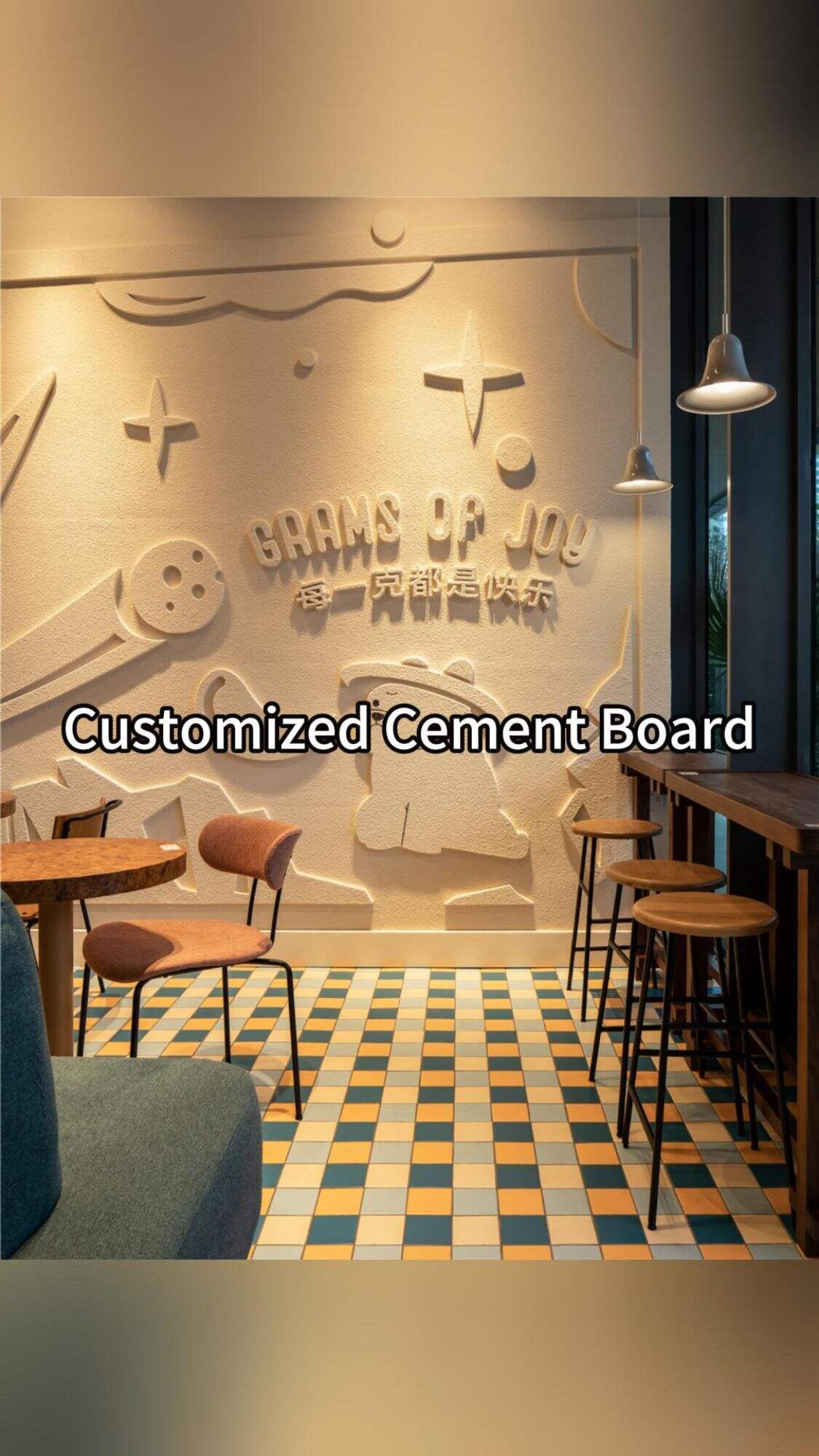 new cement design idea | customized cement board