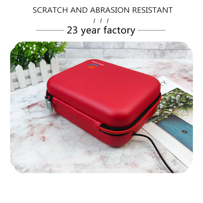 Professional EVA Hard Case Red Mobile Detector Storage Bag Large Capacity Removable Tool Case details