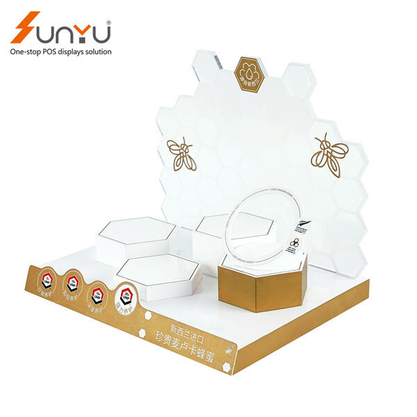 Elevate your products with elegant white acrylic display stands.