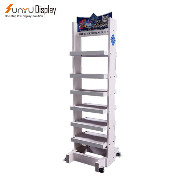 Stand out from the competition with a unique and eye-catching wood stand display