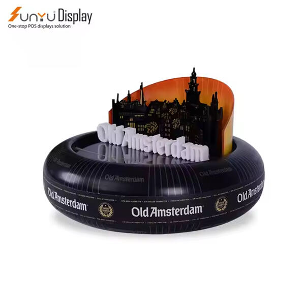 Stand Out from the Crowd with a Custom Plexiglass Logo Display on a Round Base