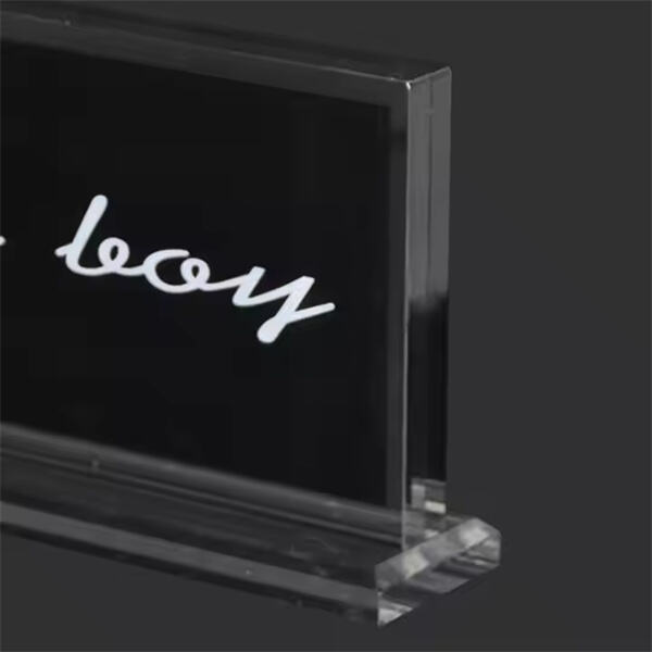 Stand out from the competition with a unique plexiglass logo sign