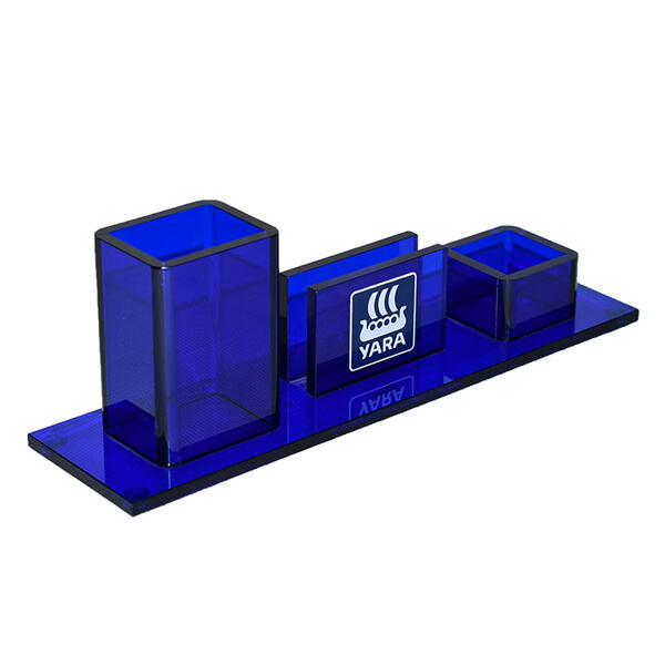 Enhance your desk du00e9cor with a sleek acrylic pen display