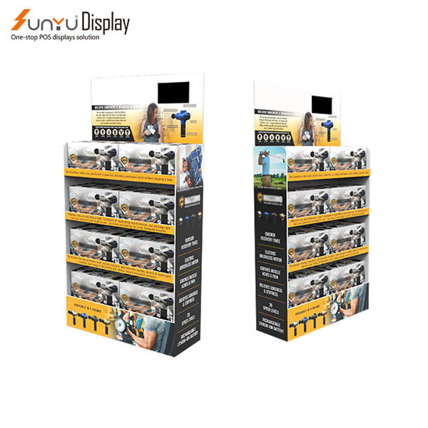 How to create an effective retail display with racks and shelves.