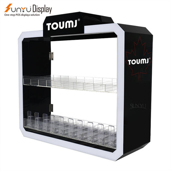 Protect your merchandise while showcasing it in stylish display cases