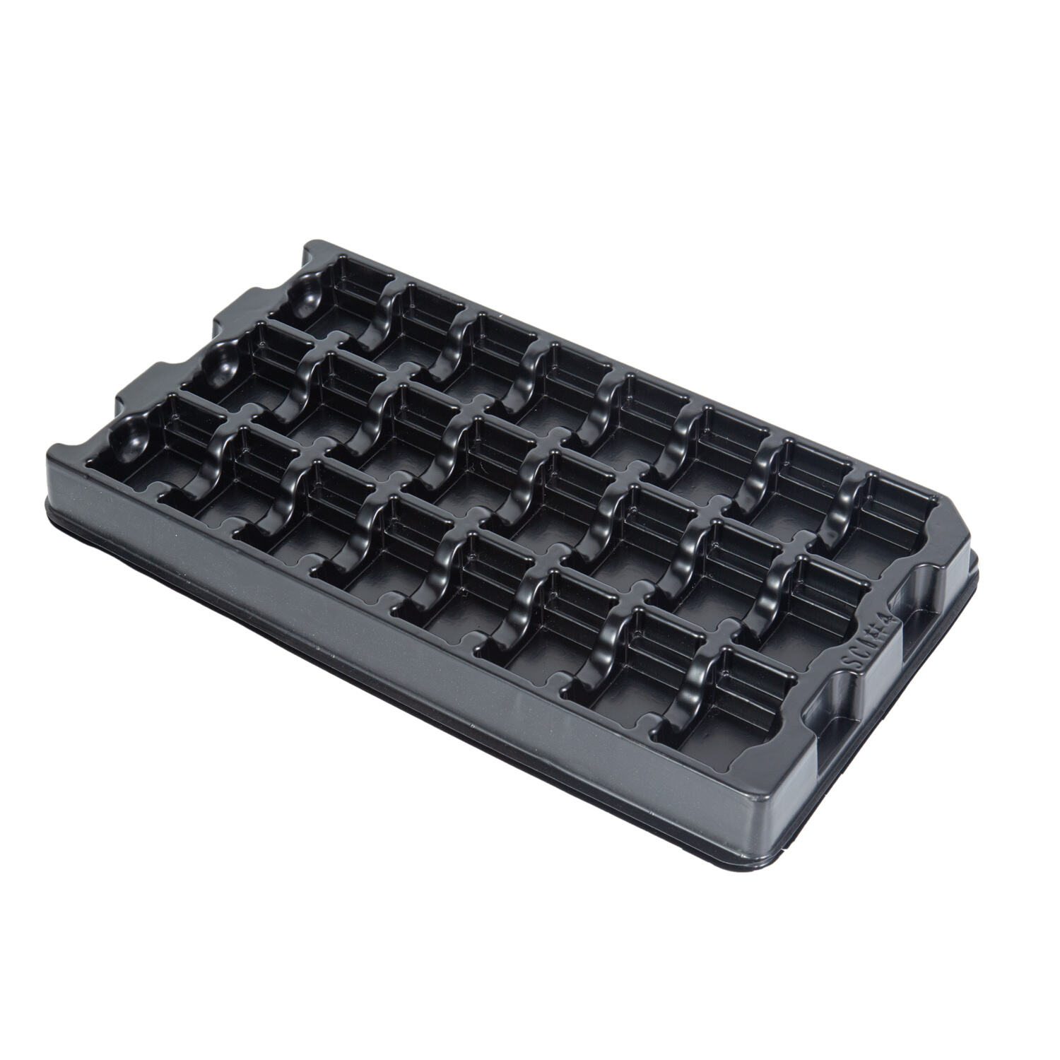 Leenol Antistatic Packaging Divided Blister Box Manufacturing Factory Black blister tray supplier