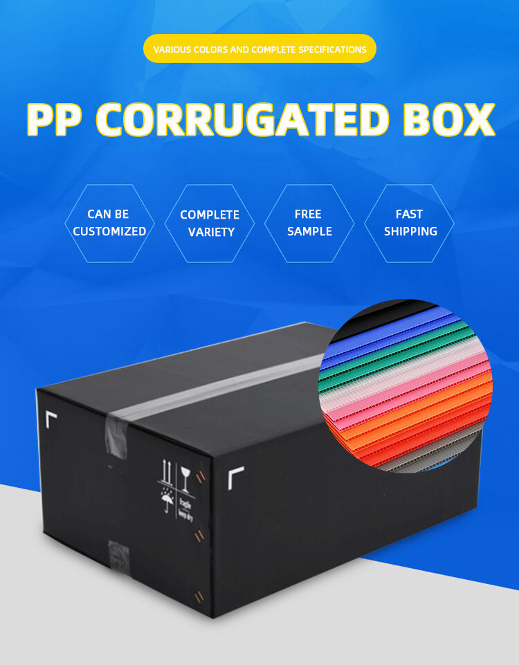 Leenol PP Corrugated Box ESD box Plastic Bins Antistatic Turnover box manufacture