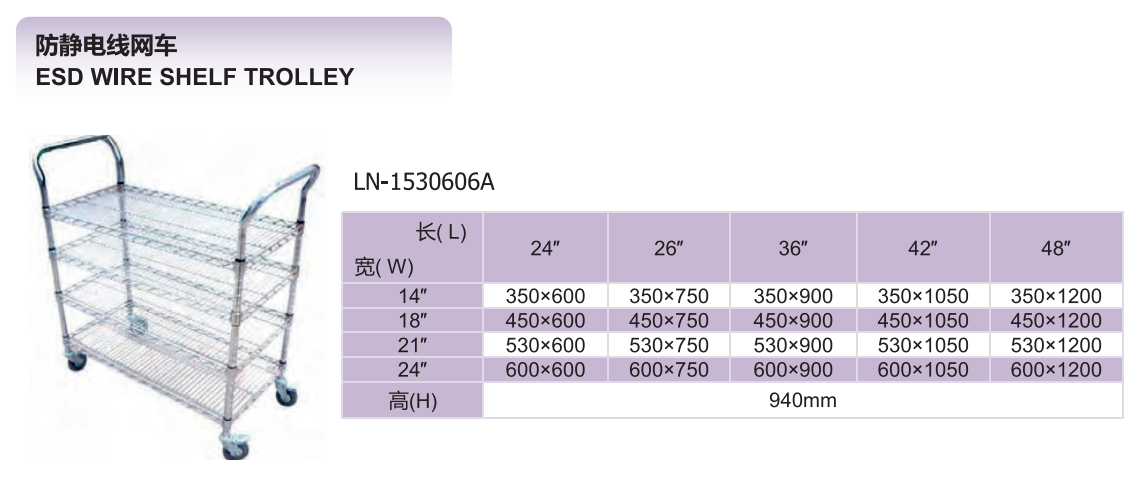 ชั้นวางลวดตาข่าย ESD โครเมี่ยม / สแตนเลส / โลหะห้องครัวเก็บลวดชั้นวางรายละเอียดแร็ค