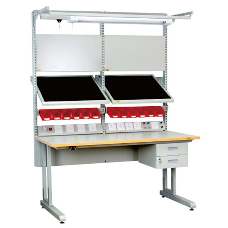 Leenol OME Adjustable leg ESD workbench fixed Antistatic worktable Customization service supplier