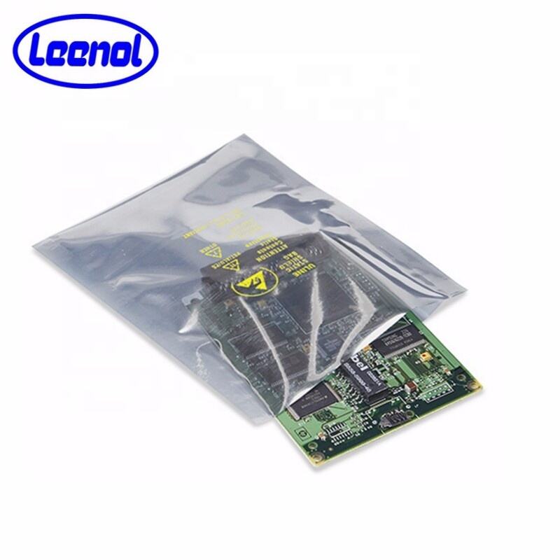 Leenol Customizable Plastic ESD shielding zip lock Bag SMT LED Electronic Components Storage ESD Bag supplier