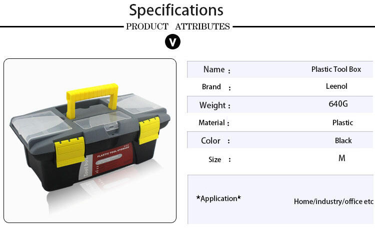 Boîte de rangement d'outils étanche de construction en plastique personnalisée en gros/fournisseur de boîte à outils portable en plastique