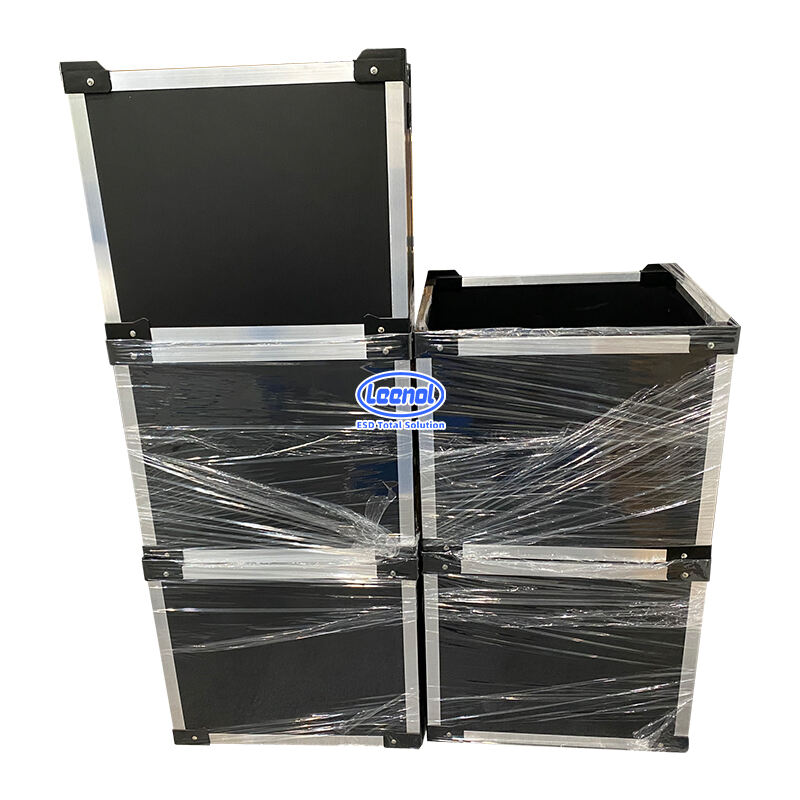 Leenol PP Corrugated Box ESD box Plastic Bins Antistatic Turnover box details