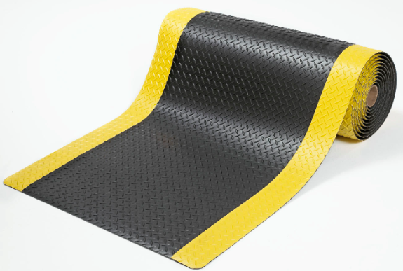 Tapis de sol anti-fatigue Leenol ESD Fournisseur de tapis de sol antistatique jaune/noir