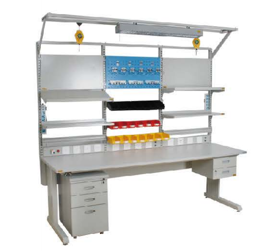 Packing workstation with side table and rolling line for mobile phone repairing factory