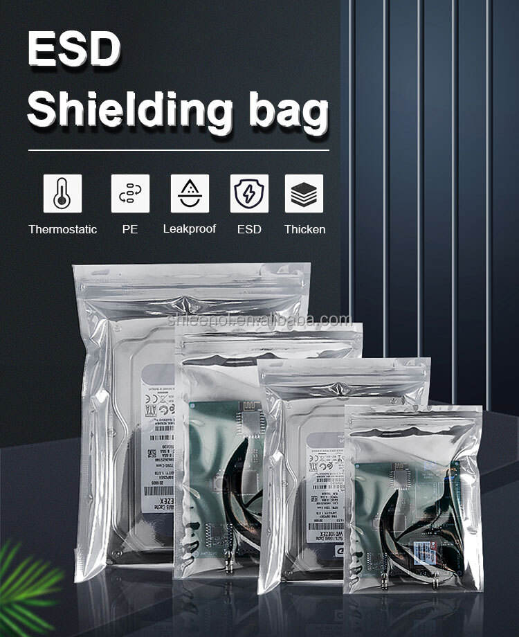 Leenol Customized size electromagnetic ESD shielding bag for electronic packing supplier