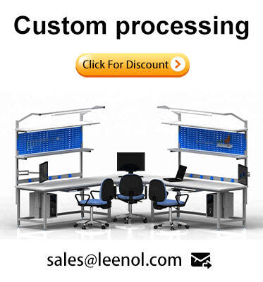 Leenol OME Adjustable leg ESD workbench fixed Antistatic worktable Customization service details