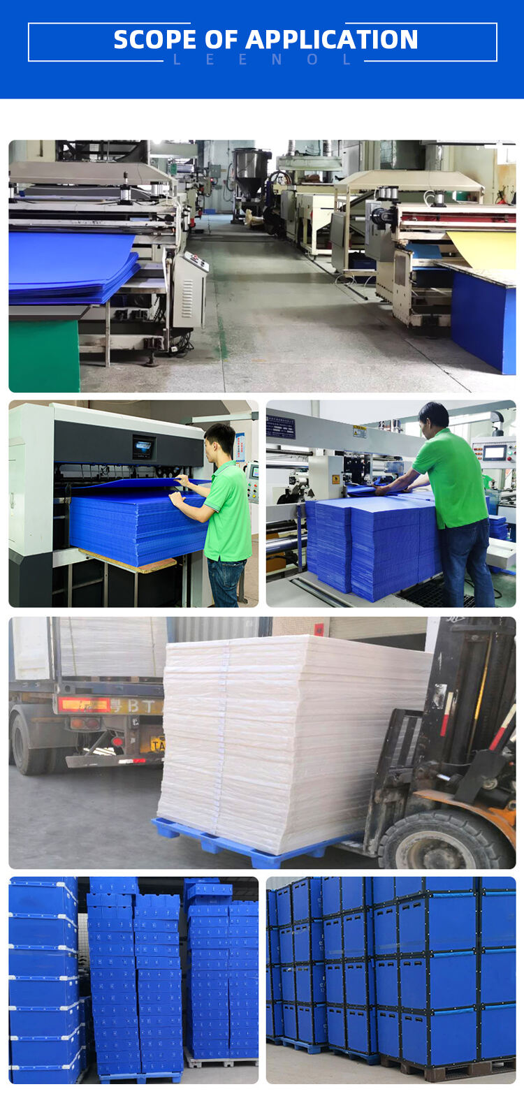 Leenol PP Corrugated Box ESD box Plastic Bins Antistatic Turnover box supplier