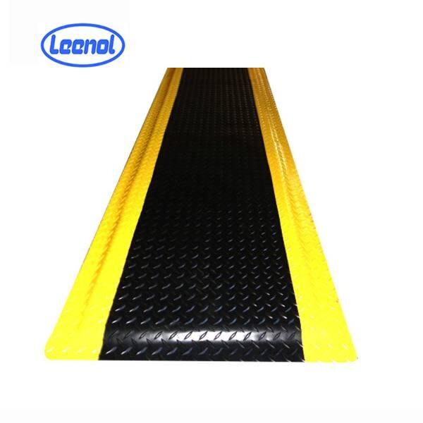 Leenol ESD Anti-fatigue Floor Rubber Mat yellow/black rubber floor mat