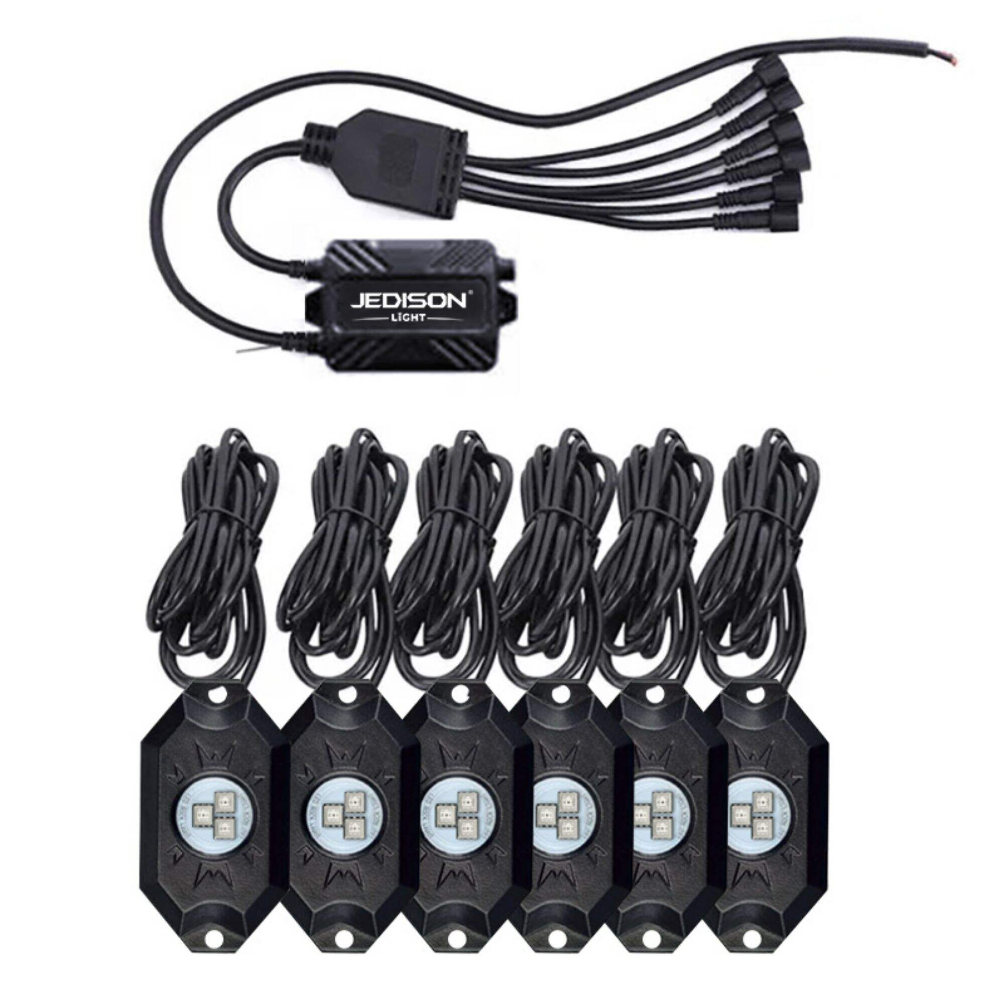 6 PODS REMOTE APP CONTROL LED ROCK LIGHT