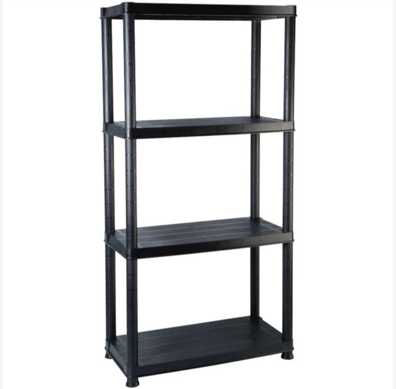 Heavy Duty Plastic Garage Shelving 5 Tier Storage Shelves for Pantry, Garage, and Utility Storage