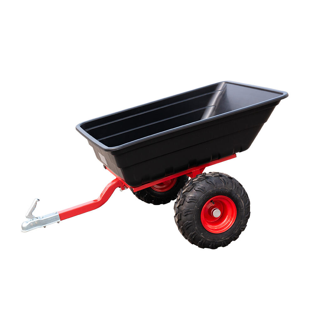 Truk Motor Beban Badag-Tukangeun Plastik Poli ATV Tipping Dump Gorobag Trailer Angkutan Ladang
