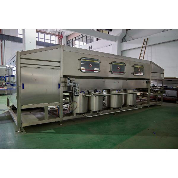 Maximizing productivity with a big bottle filling line.