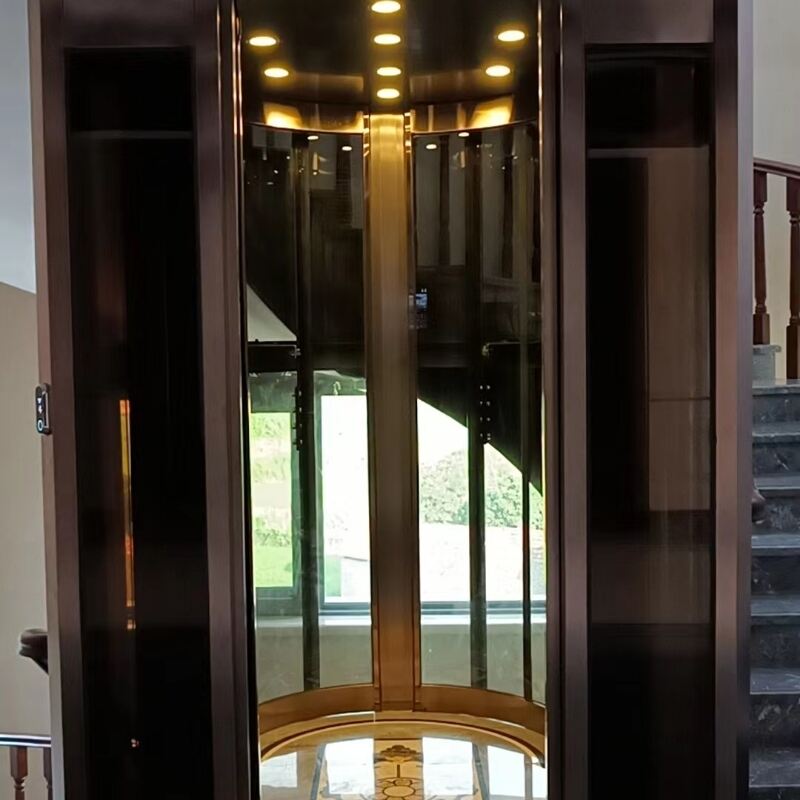 Semicircular round elevator