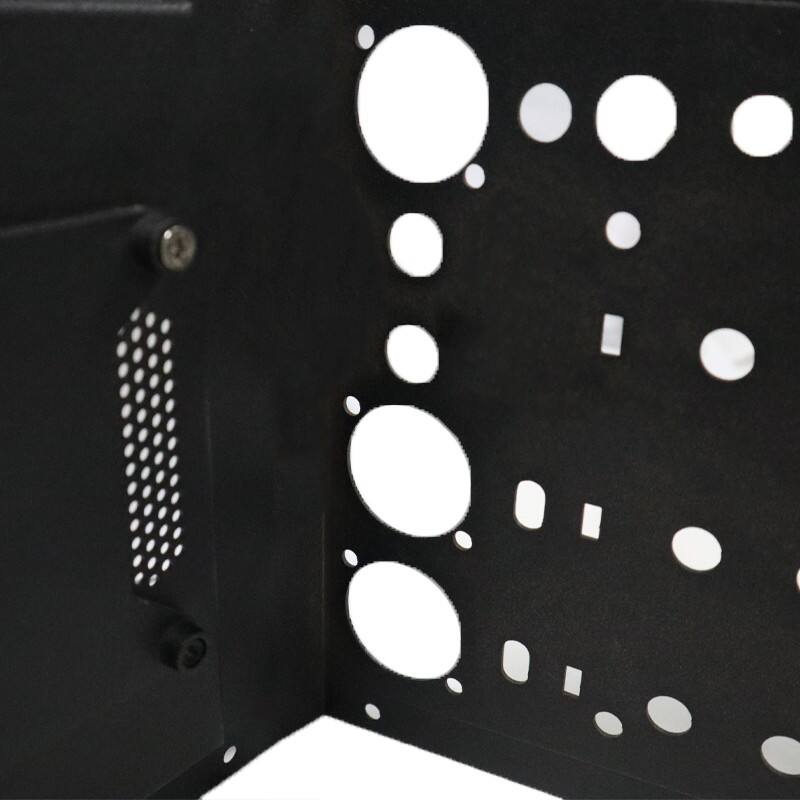 Black perforated sheet metal, Robust and Versatile Expanded Metal Fabrication for Industrial Applications and Custom Designs details