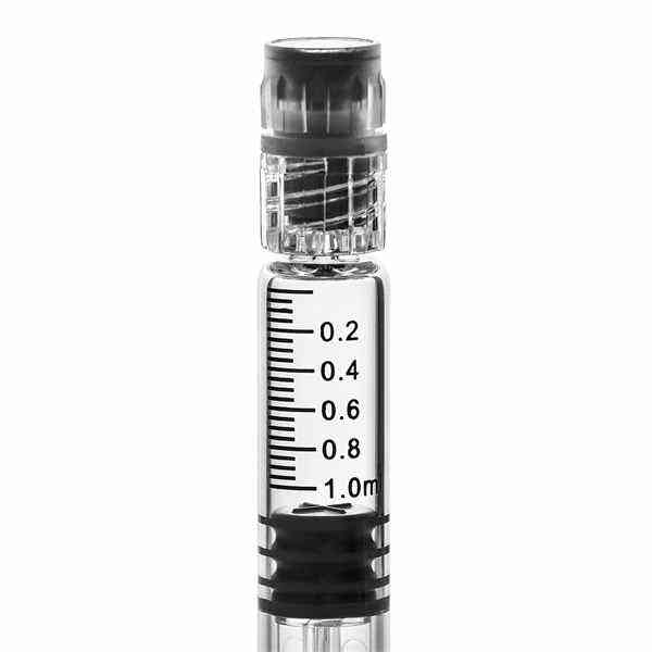 The Borosilicate Glass Luer Lock Syringe 1ml fits most needles and is ideal for medical and scientific laboratory applications.