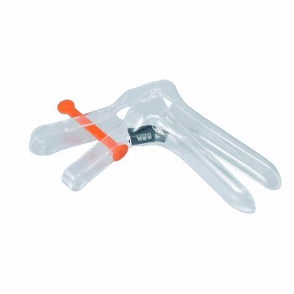 Disposable vaginal speculums with LED illumination.