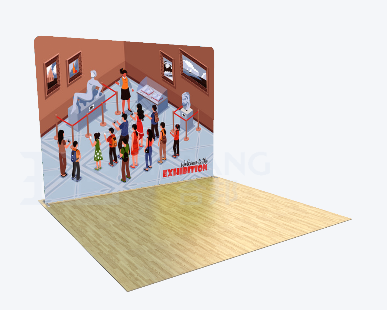 BOOTH 001-KZ1  Pop Up System 3x3m (10x10ft)