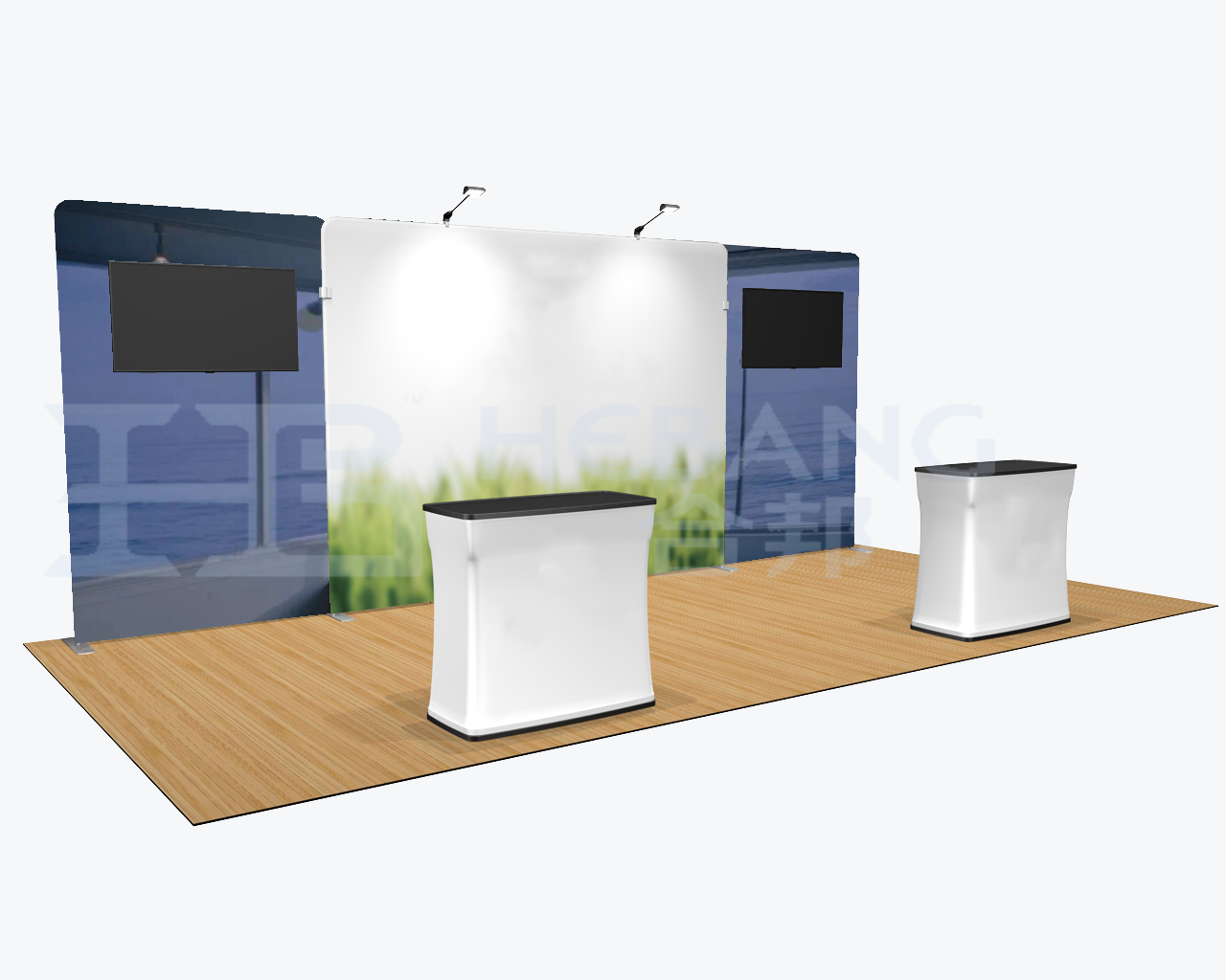 BOOTH 006-KZ2  Pop Up System 3x3m (10x10ft)