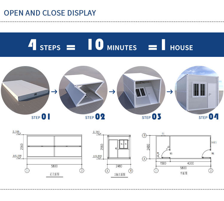 Cheap ready made portable cheap home manufacturer Detachable Living Room prefabricated home houses foldable container house factory