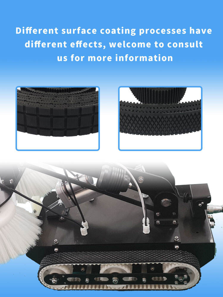 Clean Solar Photovoltaic Robot Caterpillar Tracks Belts manufacture
