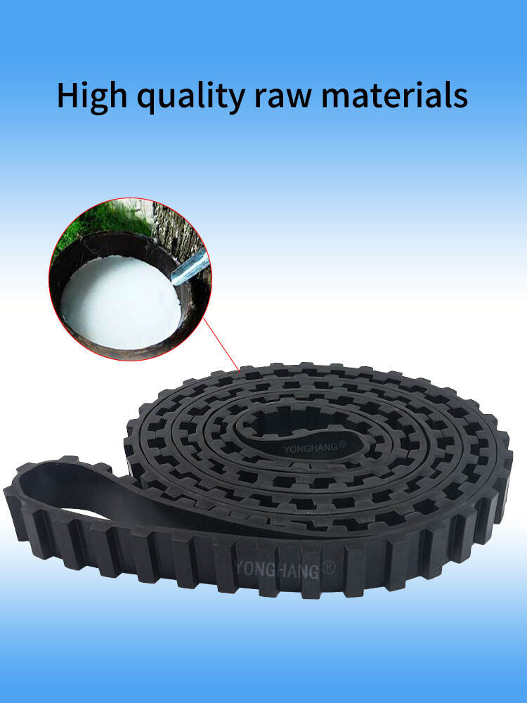 Sweeping vehicles elevator rubber belts for broddson sweeper manufacture