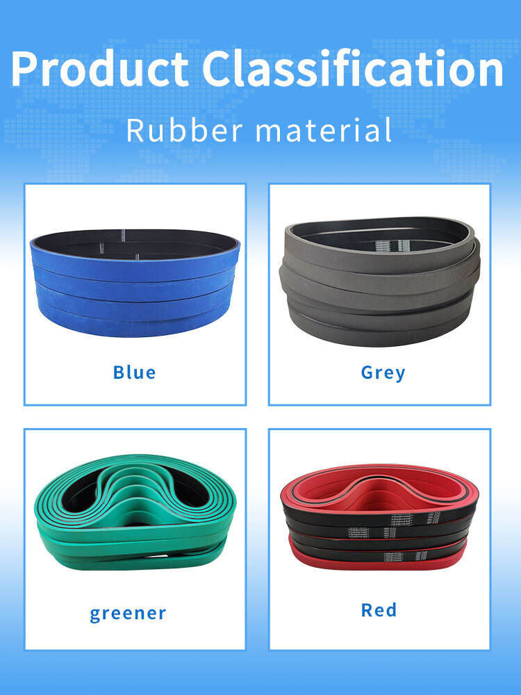 Transmission seamless folder feeder belts coated rubber flat belt manufacture