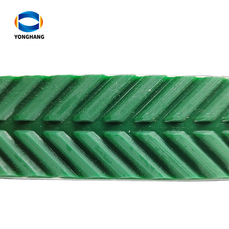 PVC Fishbone Green coating details