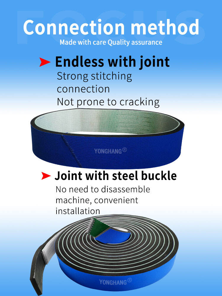  Foam coated pu rubber poly v belt timing flat sponge belts supplier