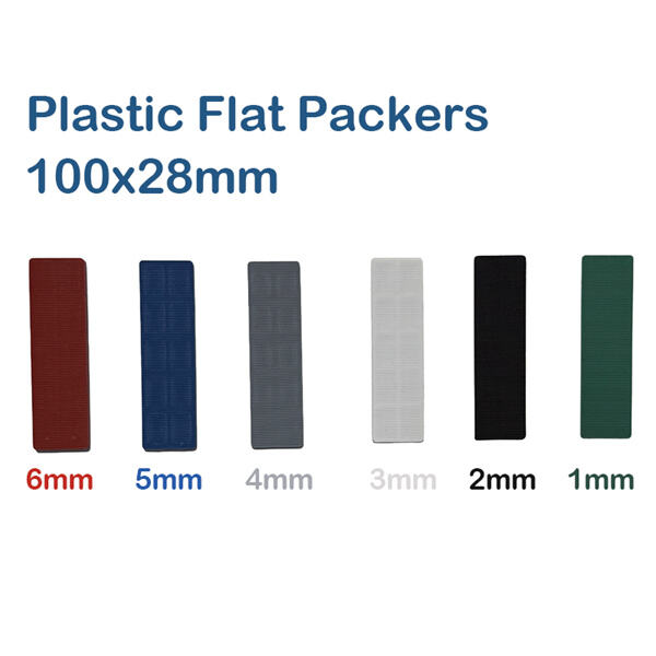 Easy-to-use plastic flat shims for DIY home improvement tasks