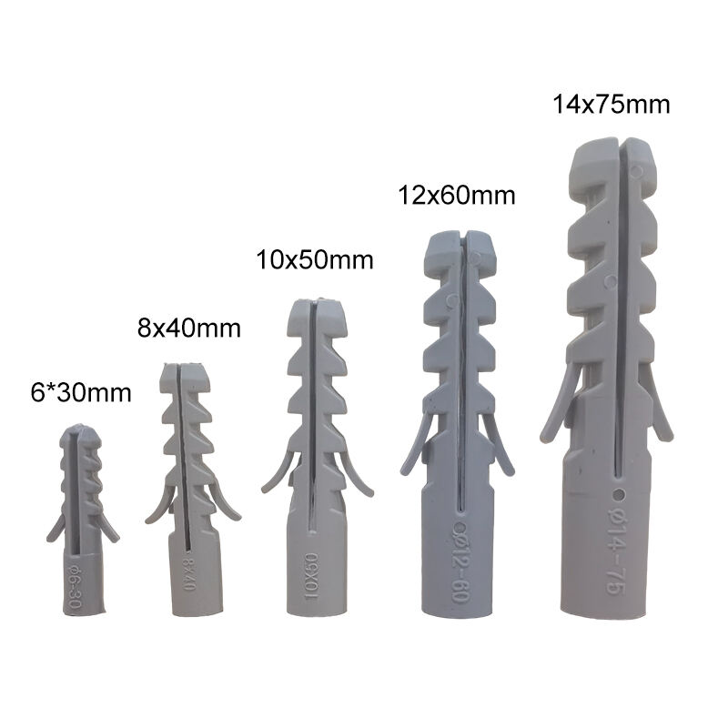 3.5mm pvc plastic anchor common wall plug expansion insulation anchor use for solid wall factory