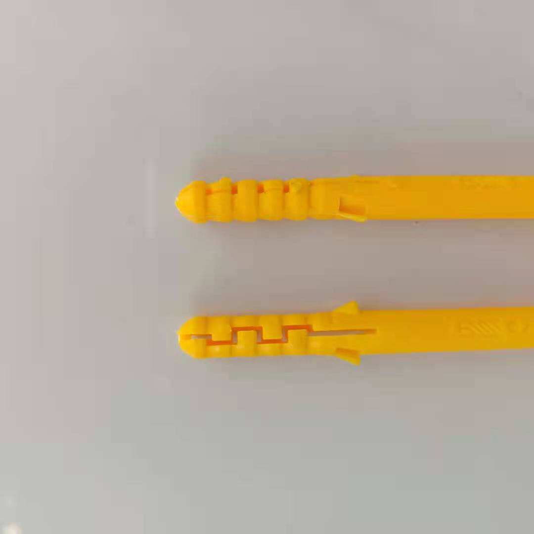 High-quality expansion plastic anchor nylon Yellow Plastic Wall Plug Anchor with Screw details