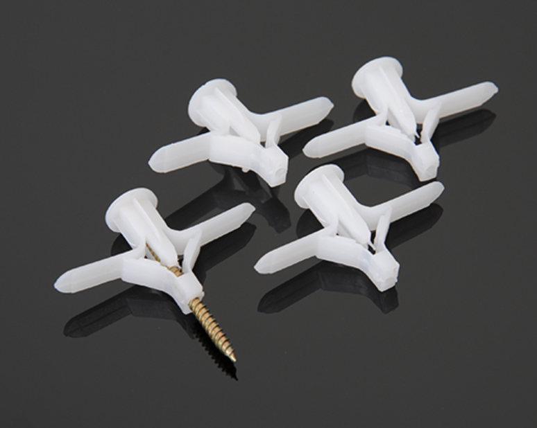 Plastic nylon toggle anchor/Butterfly spring nylon anchors/hollow wall plug supplier