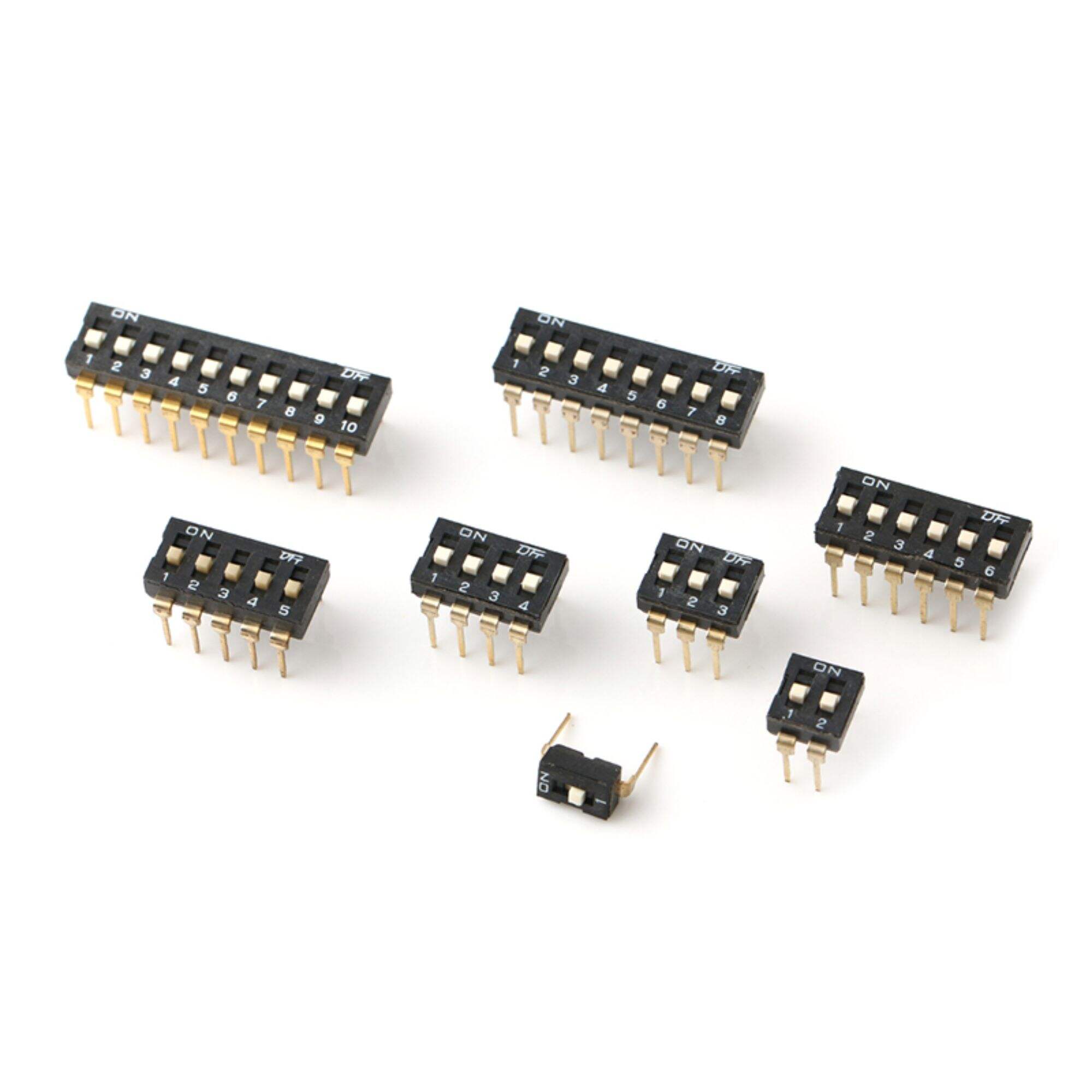  2.54mm 1-12 position dip switch Black