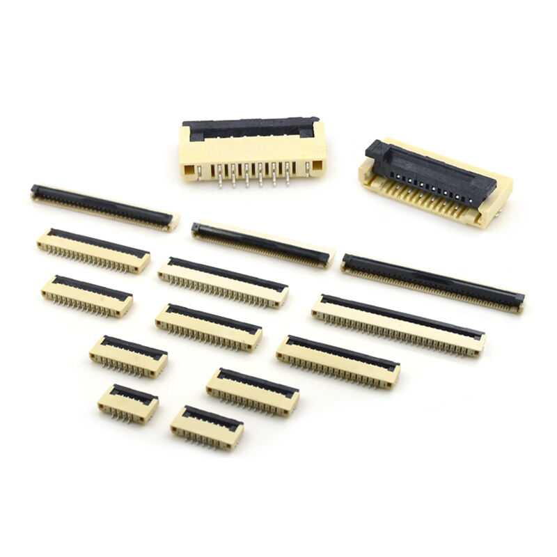 1.0mm pitch FFC FPC connector flip type bottom contact 4~30P