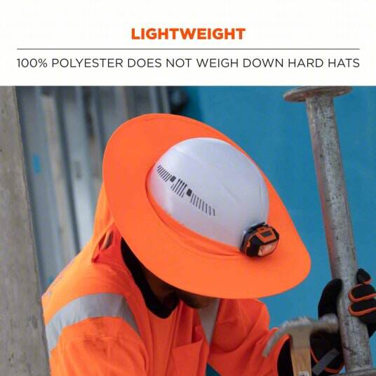 High Visibility Reflective Hard Hat Sun Shield Full Standard Brim Mesh Sunshade Reflective Helmet Brim manufacture