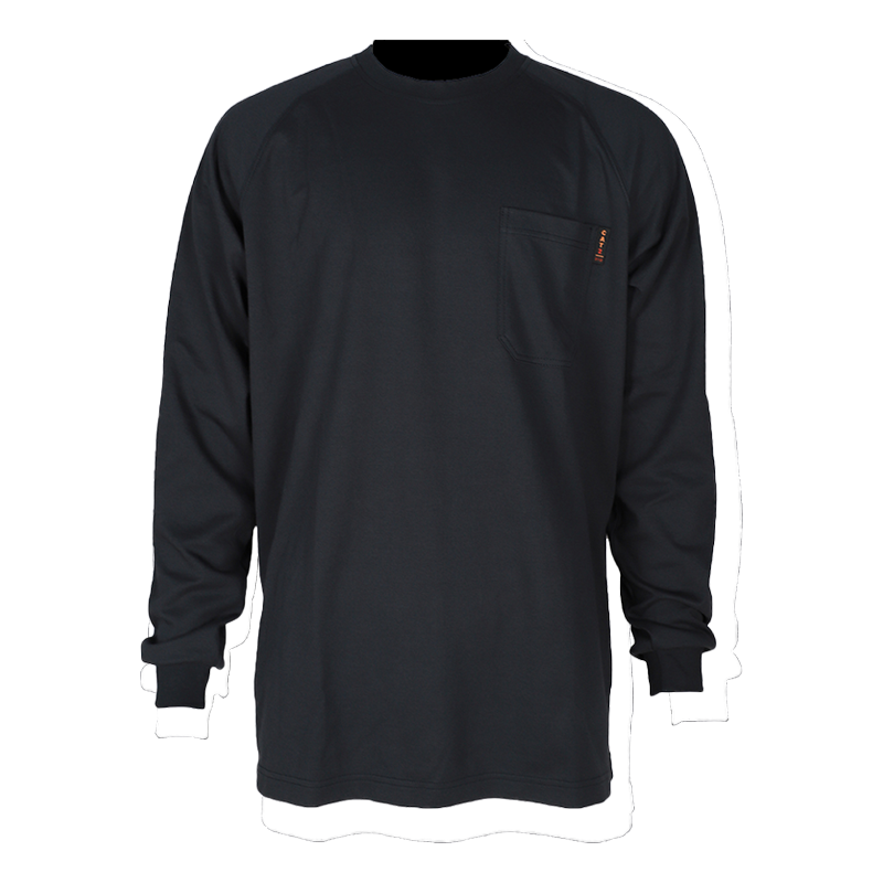 NFPA 2112 / CAT 2  Flame Resistant Long Sleeve T-shirt FR Henley Shirts Flame Retardant Clothing details