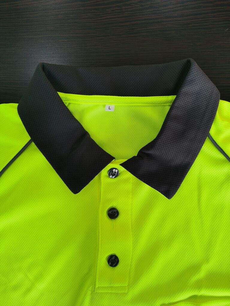 Hi-vis Short Sleeve Moisture Wicking Performance Athletic Casual Golf Collared Safety Work Polo Shirts details